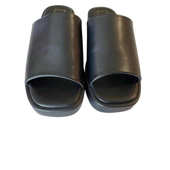 Shu Shop | Black Size 8 Lourdes Slide Sandals Wedge - Picture 5 of 8